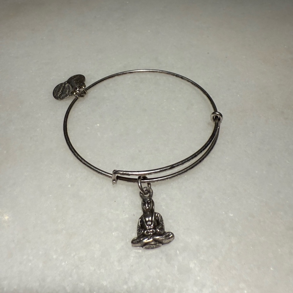 Alex and Ani Rafaelian Silver Buddha Charm Bracelet